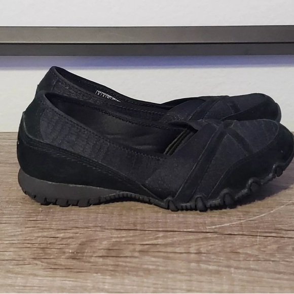 Skechers Memory Foam Relax Fit Biker Slip On Loafers Stretch Fabric Leather Sz10 - Picture 10 of 12